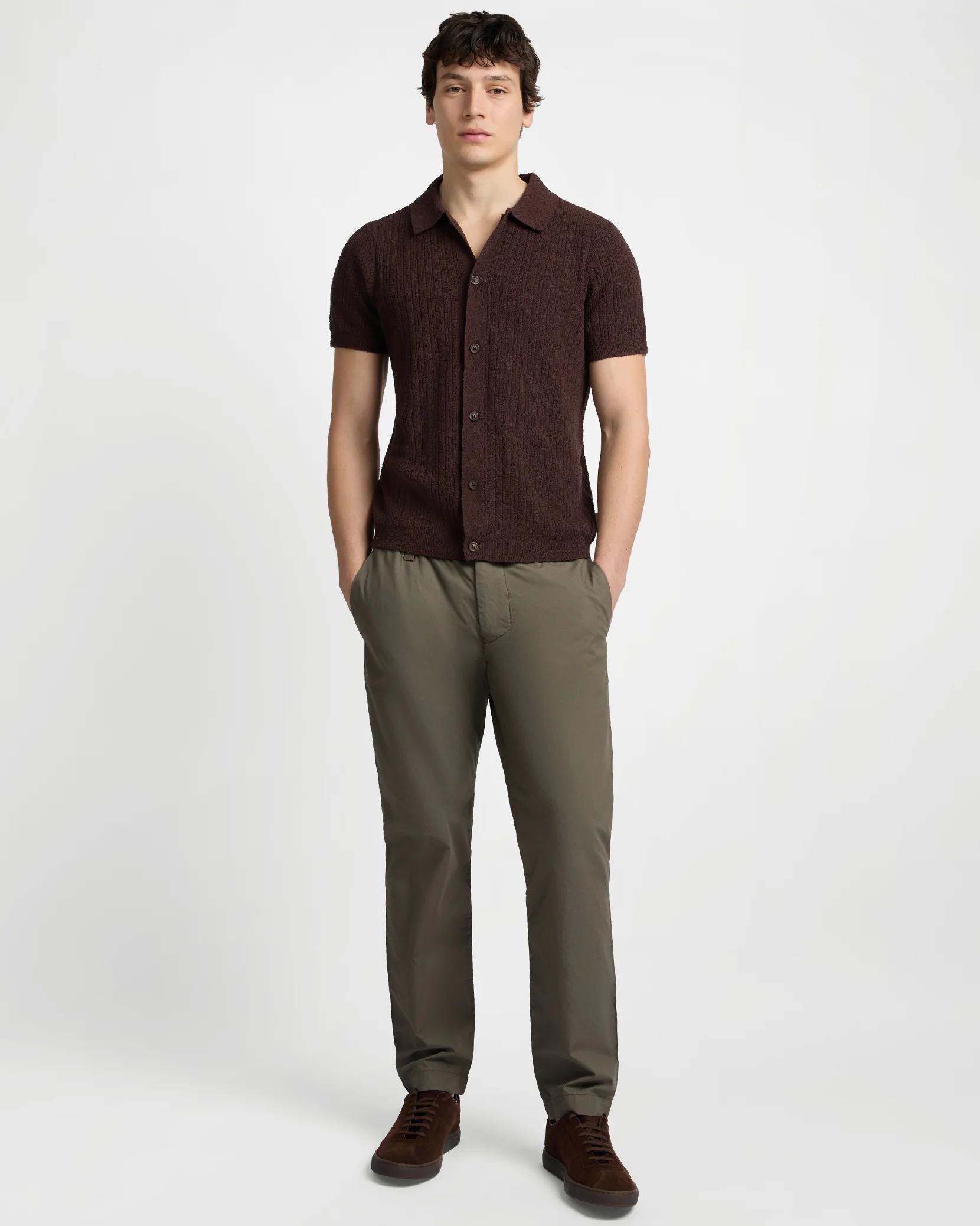 Boucle Rib Button Up Shirt - Image 4