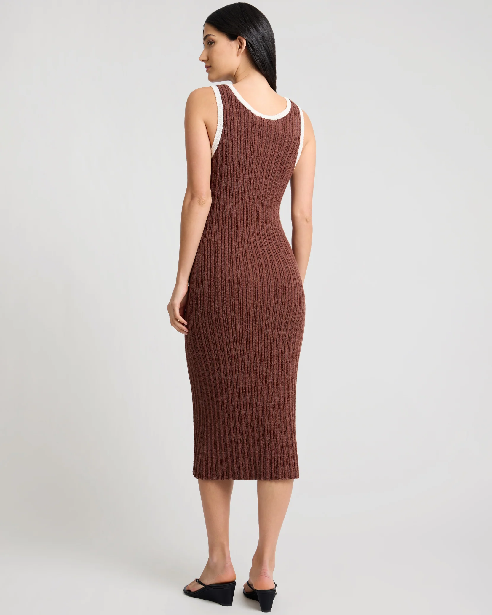 Cotton Boucle Scoop Tank Dress - Image 4