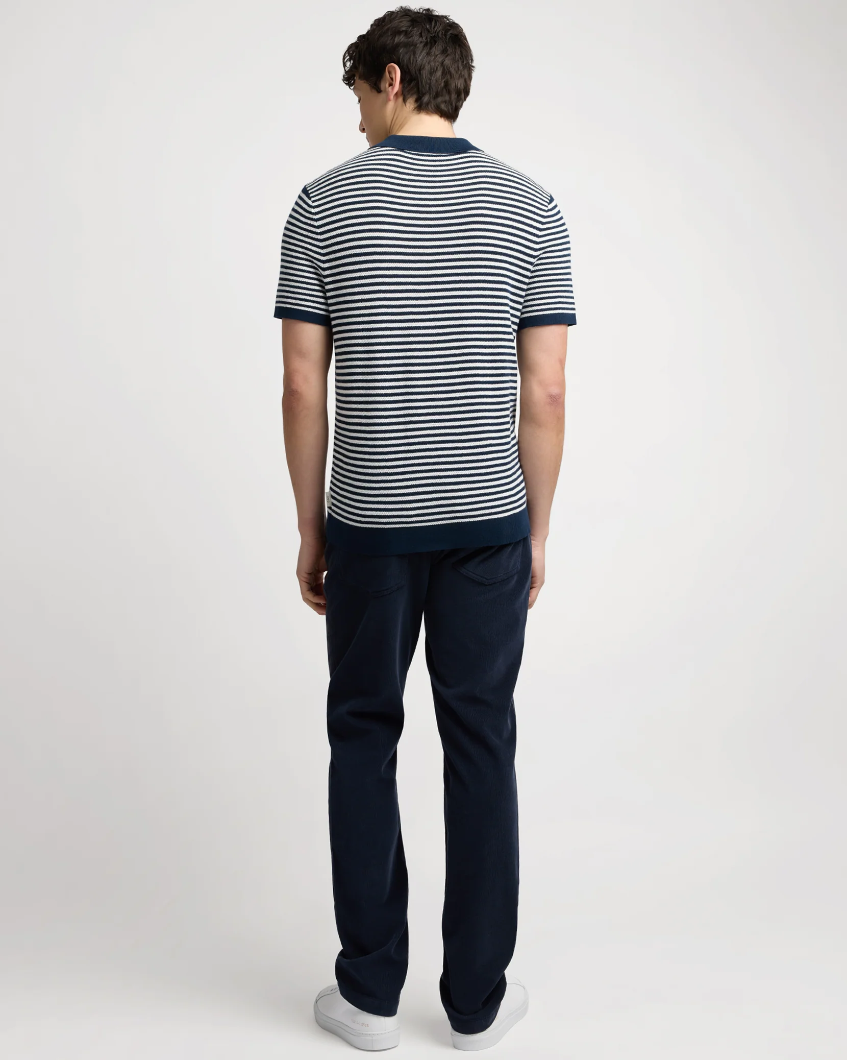 Cotton Textured Knit Polo - Image 5