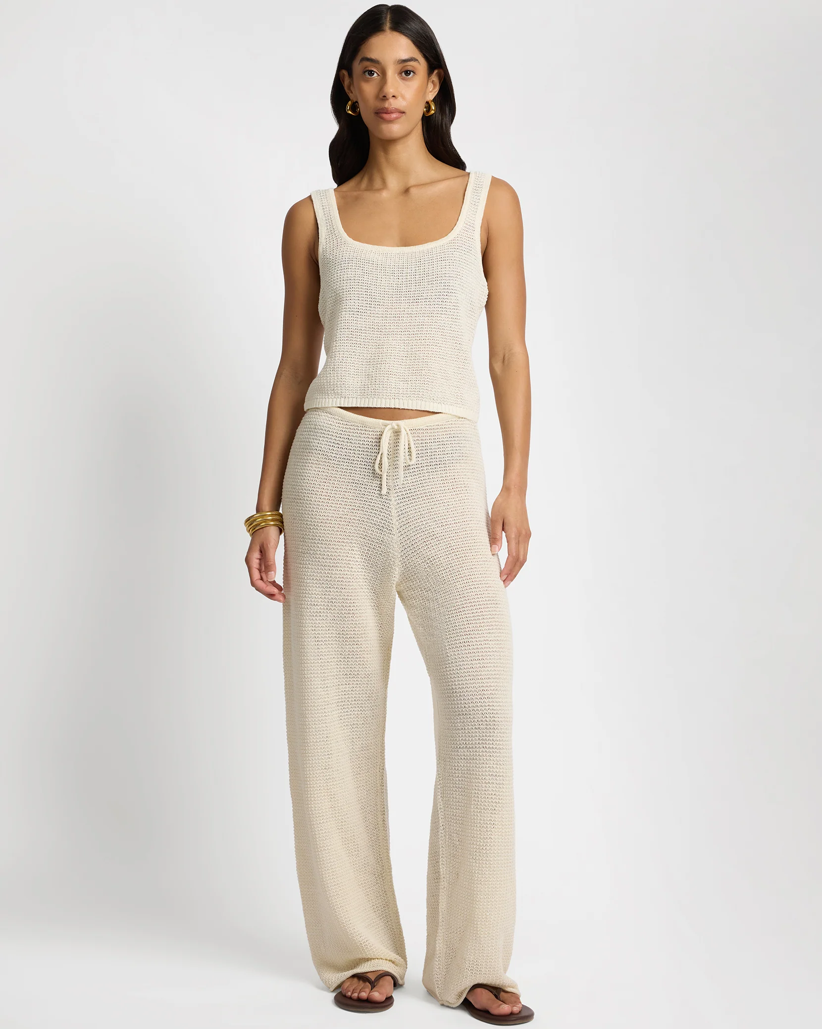 Knit Square Neck Tank Top - Image 3