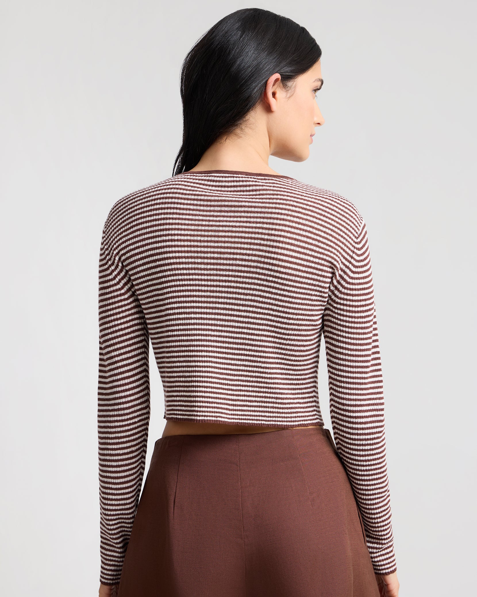 Linen Rib Cardigan - Image 6