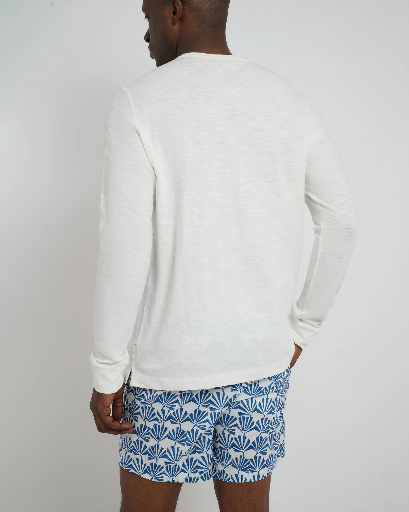 Long Sleeve Slub Henley - Image 4