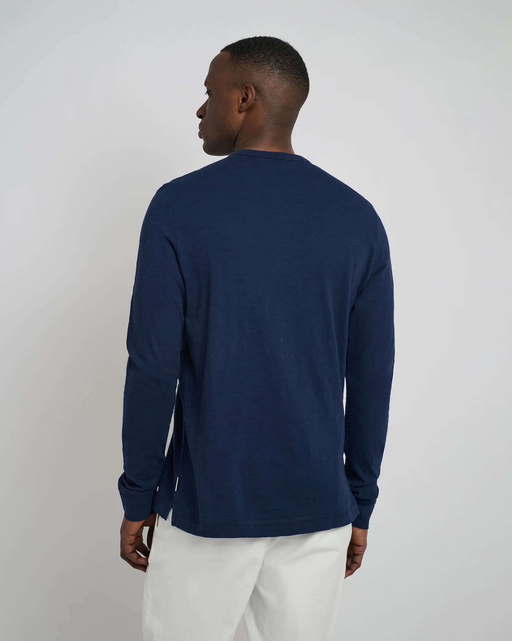 Long Sleeve Slub Henley - Image 5