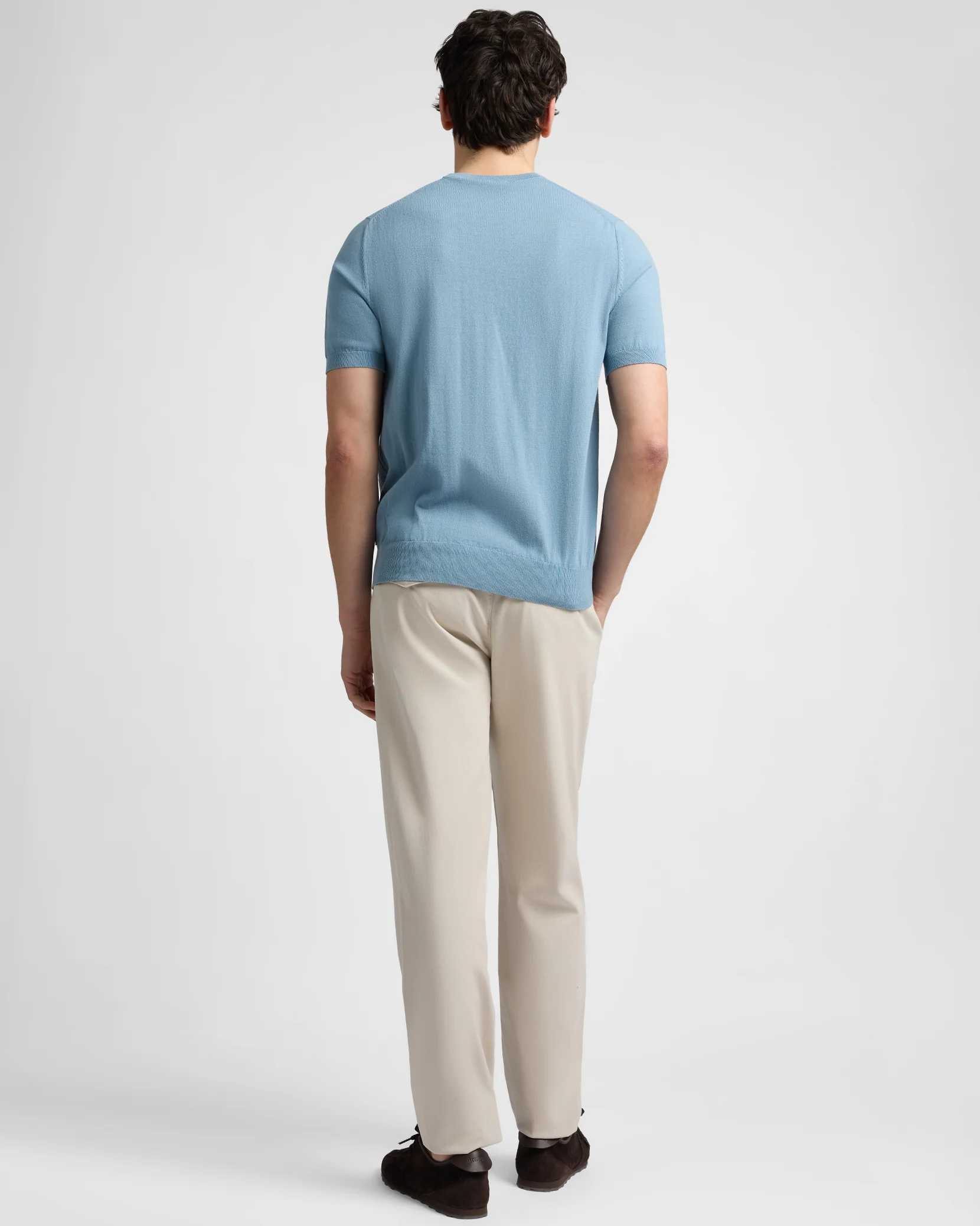 Mercerized Cotton Knit Tee - Image 5