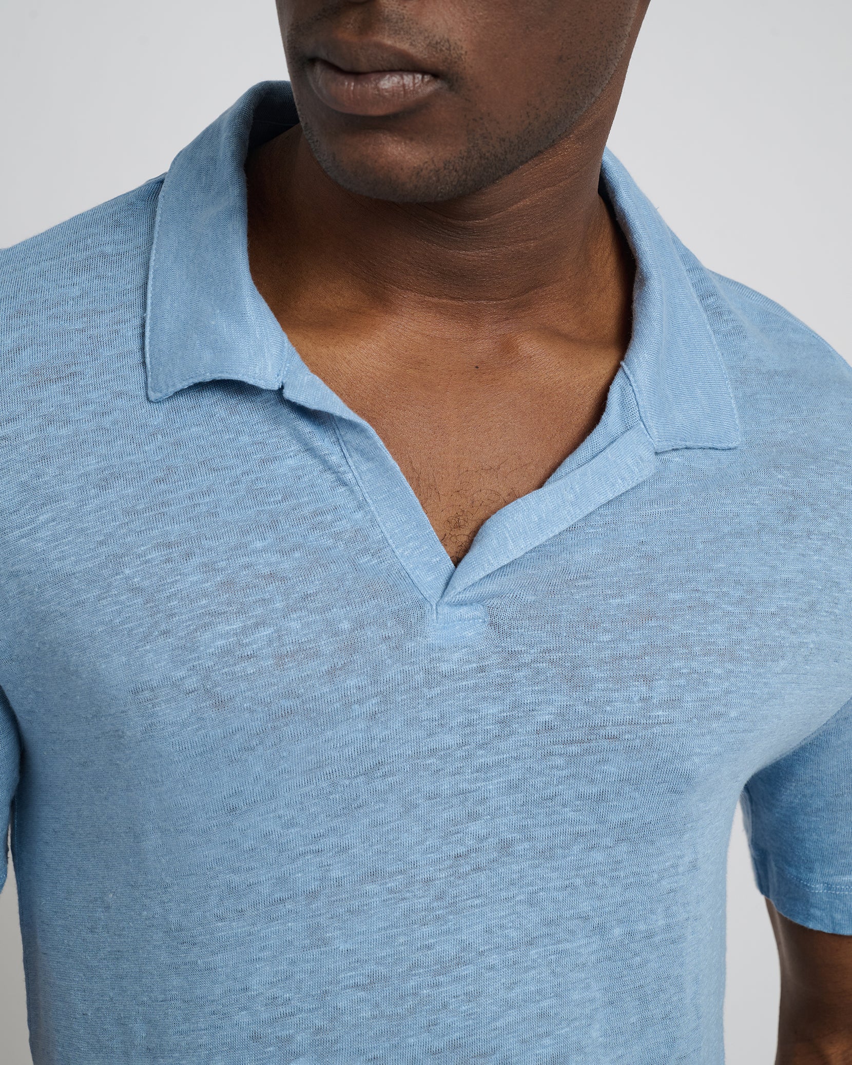 Shaun Linen Polo - Image 3