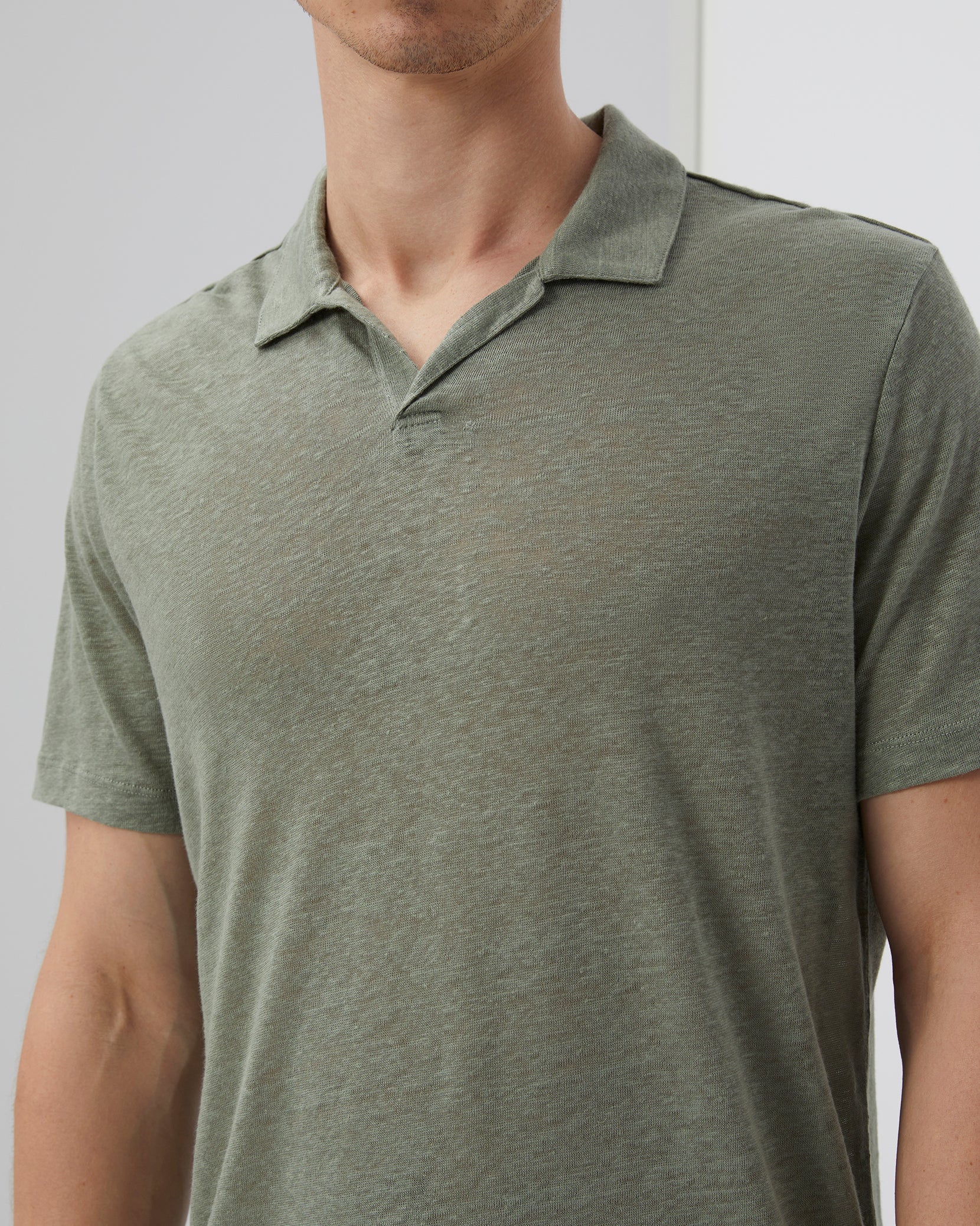 Shaun Linen Polo - Image 3