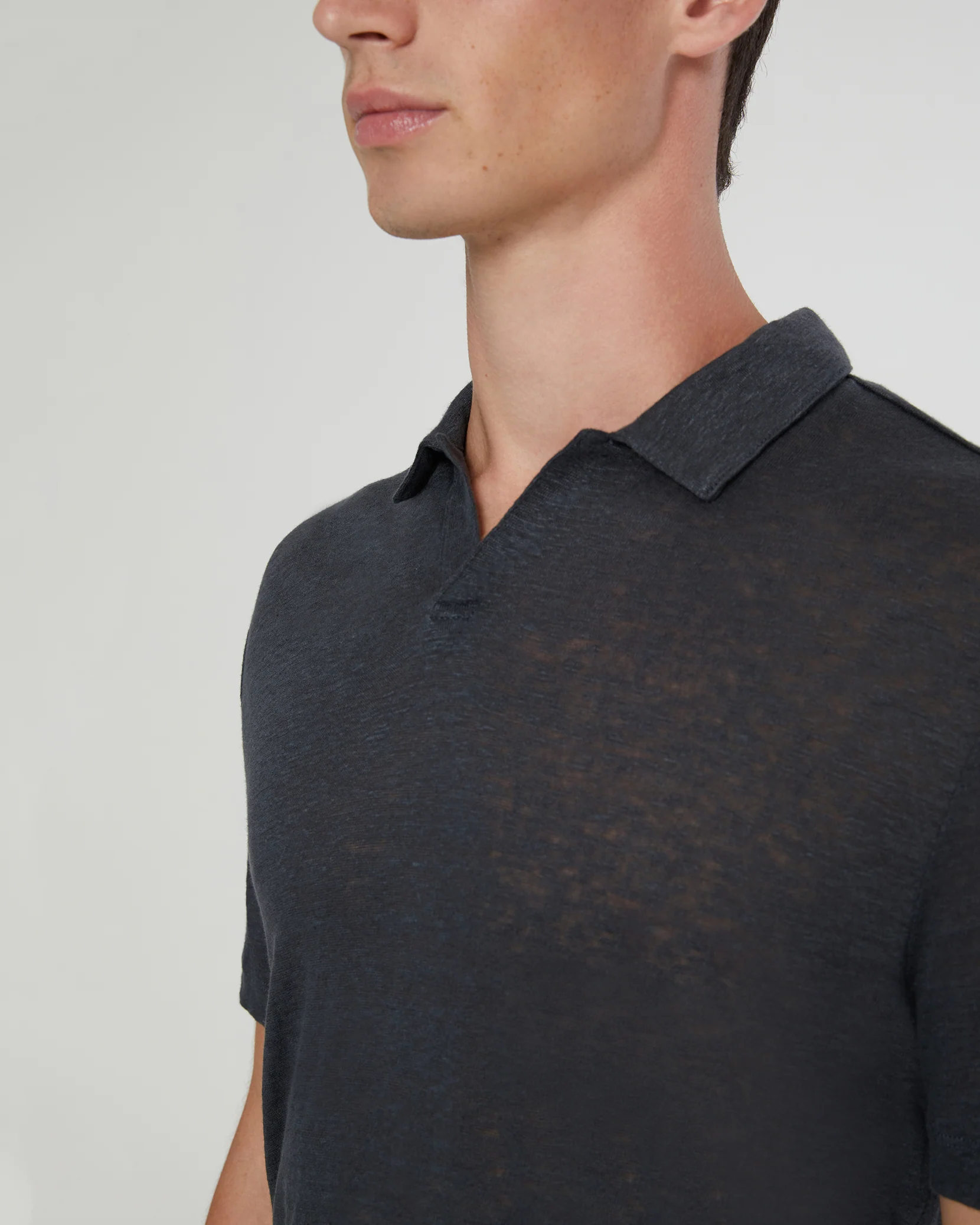 Shaun Linen Polo - Image 3