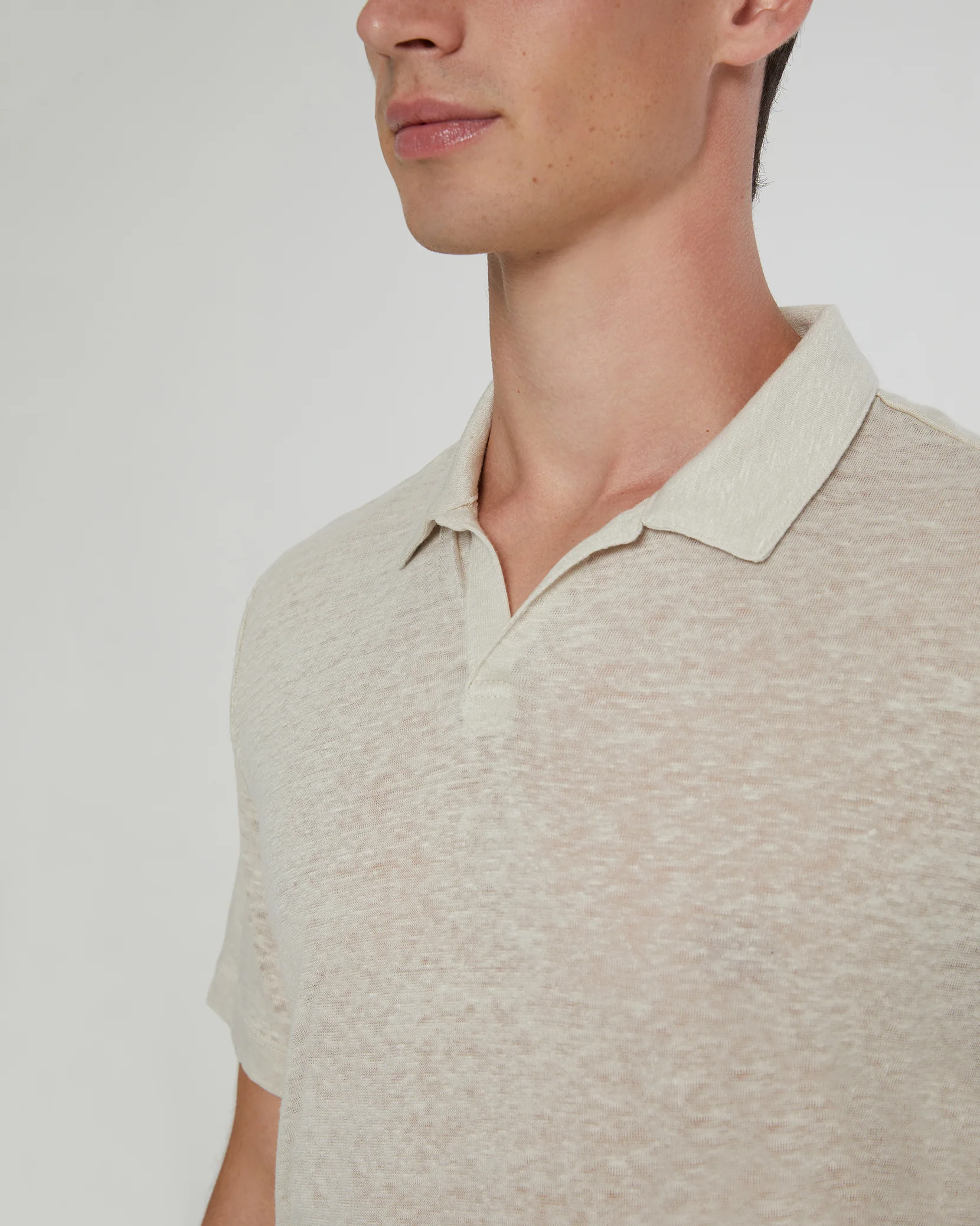 Shaun Linen Polo - Image 3