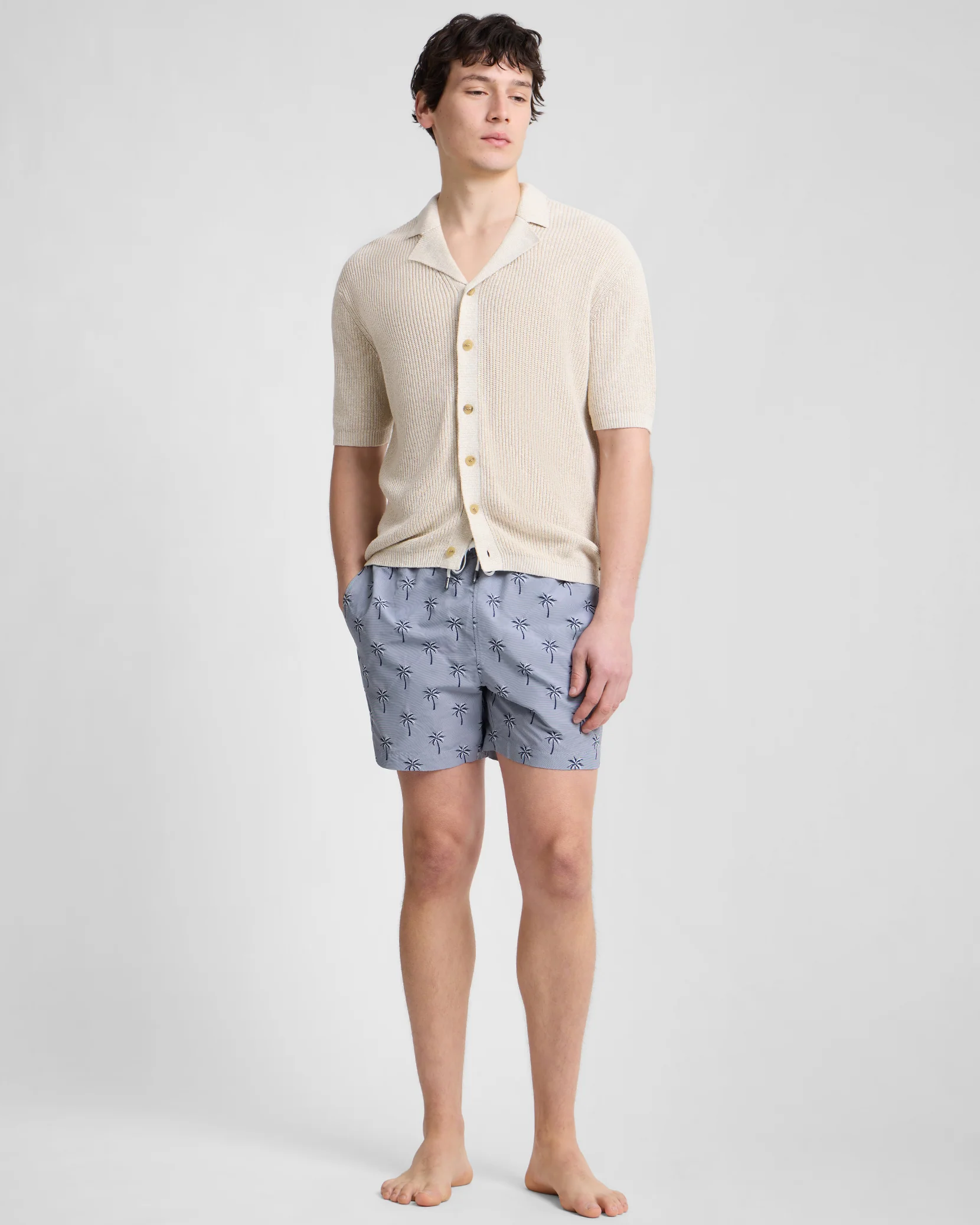Silk Linen Camp Shirt - Image 3