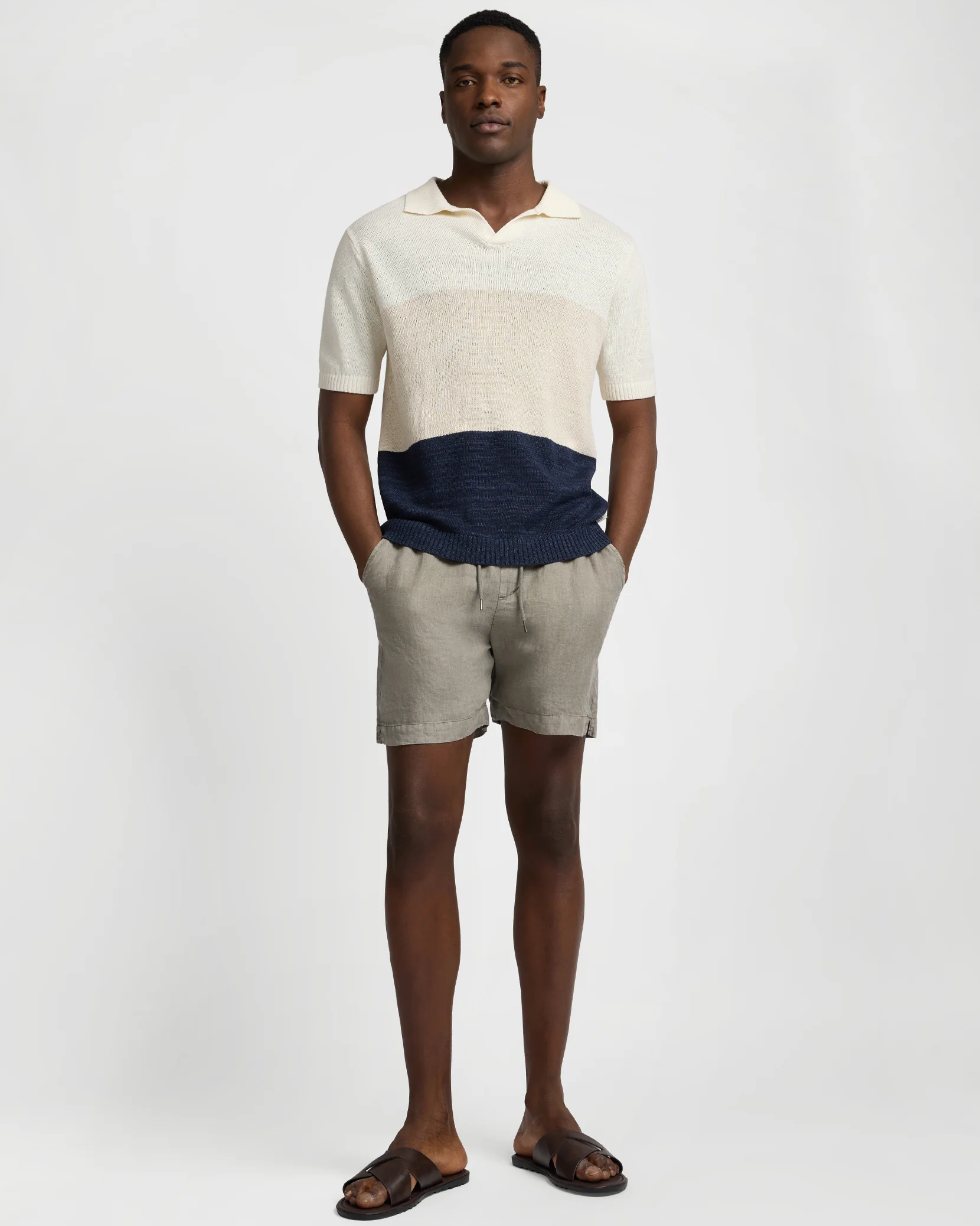 Silk Linen Short Sleeve Johnny Polo - Image 4