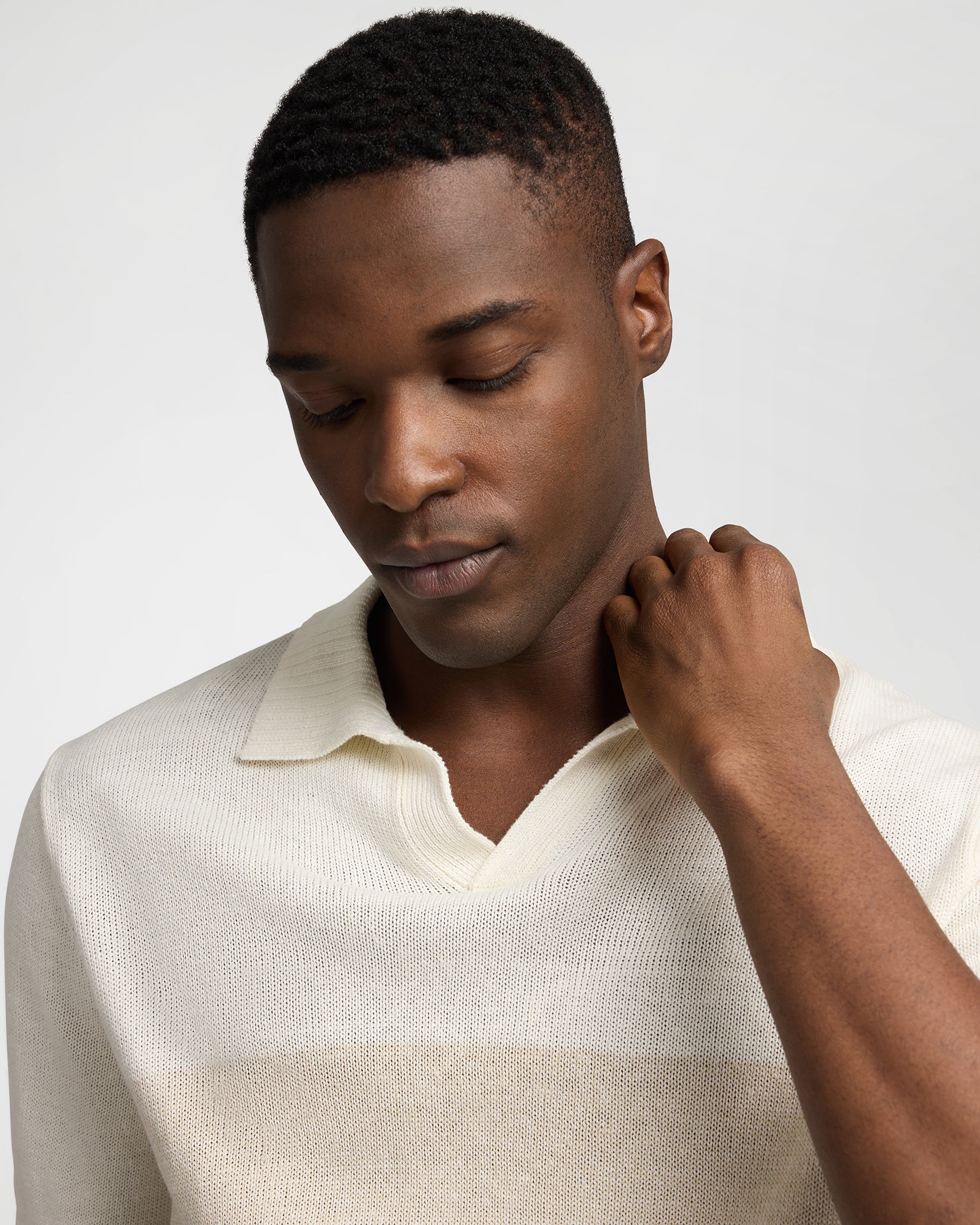 Silk Linen Short Sleeve Johnny Polo - Image 5