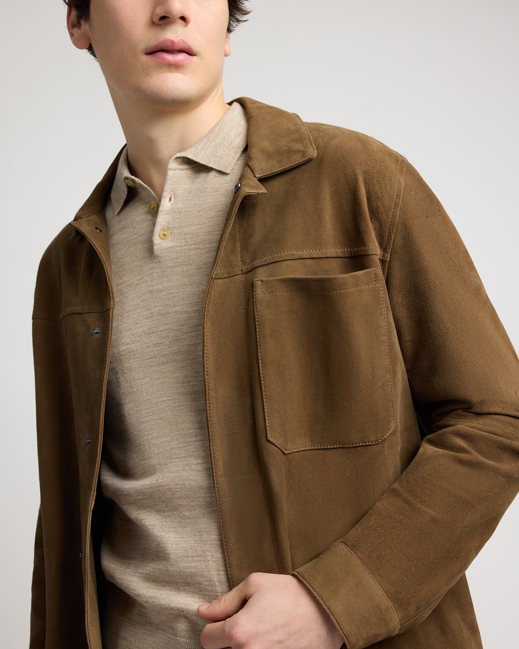 Suede Work Overshirt - Image 5