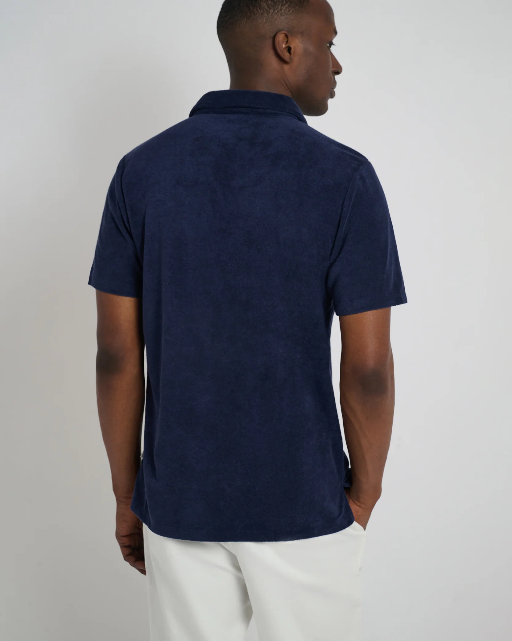 Towel Terry Johnny Collar Polo - Image 5